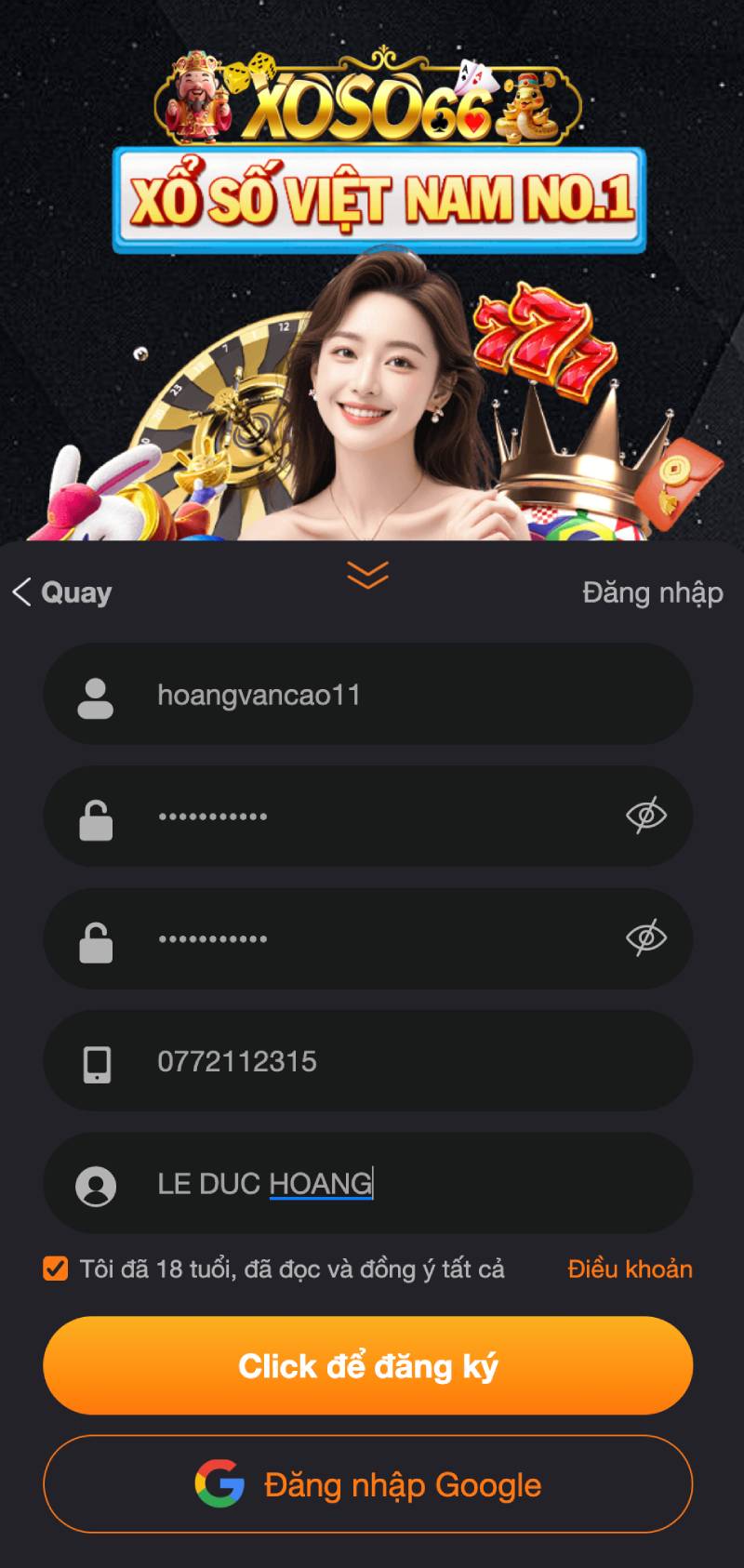 Hướng dẫn tạo tài khoản xoso66 nhanh và dễ dàng