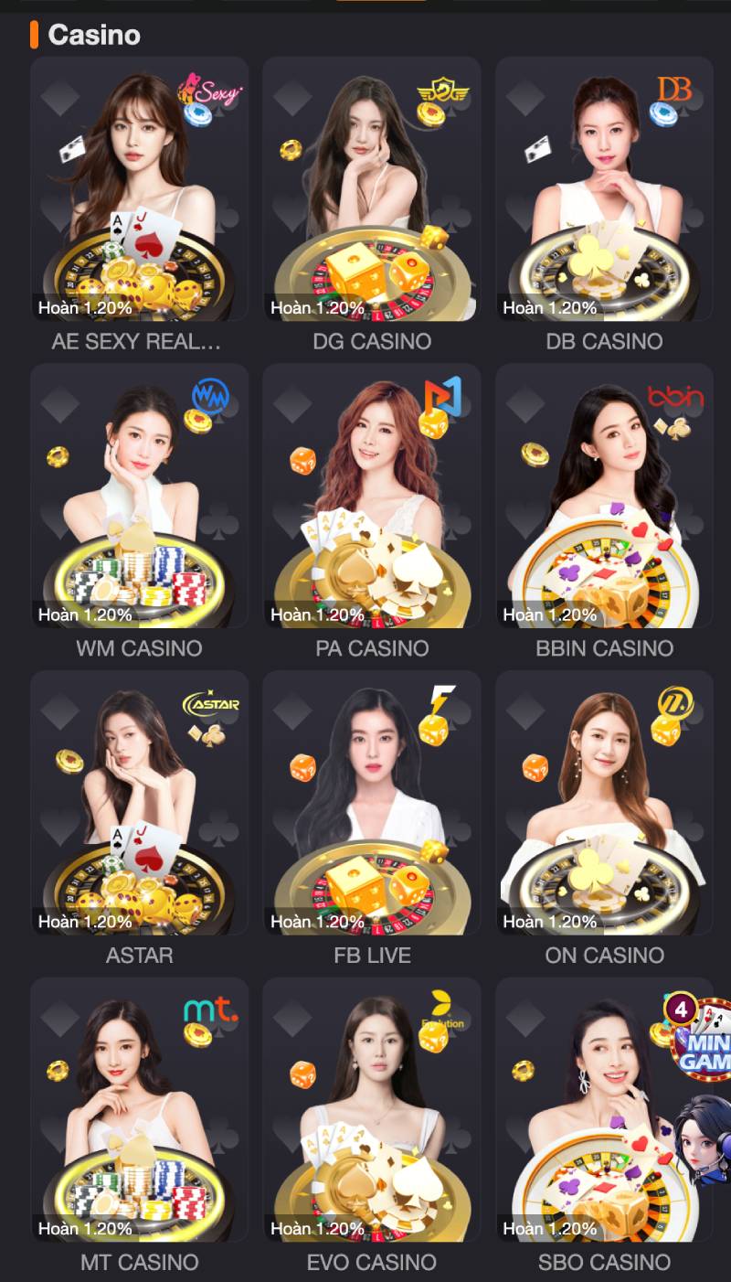 Live Casino - Trải nghiệm sòng bạc chân thực