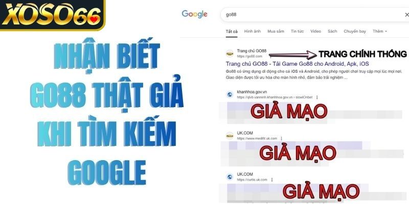 Thực trạng link Go88 bị làm giả